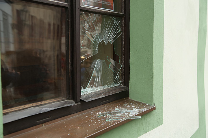 A2B Glass are able to board up broken windows while they are being repaired in Whickham.